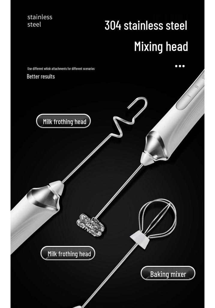 Wireless Handheld Electric Milk and Egg Frother