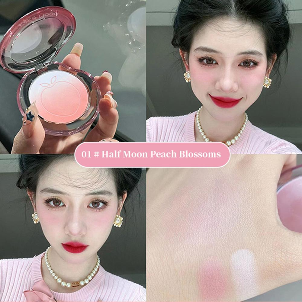 

Kekemood Peach Gradient Blush Expansion Color Blush Natural Highlight Eye Ehadow Blush Purple Matte Rouge