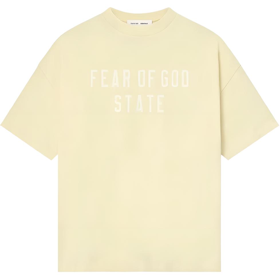 Fear of God Essentials 90s Tee Garden Yellow Men Tops 125SP254478F XS