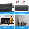 Magnetic Rack for Kitchen Bathroom Spice Magnetic Refrigerator Washing Machine Set of 2 with Hooks 2 Refrigerators, Rack, Rack, Rack, Shelf, Storage,