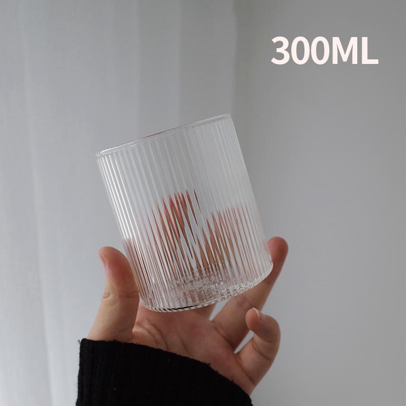 1-6pcs Glass Cup Water Bottle Drinking Glass Mugs Coffee Mug Whiskey Cocktail Glass Cups Kitchen Bar Water Cup Desk Accessorie