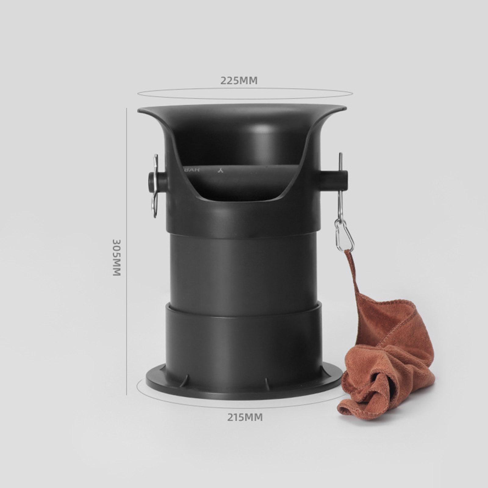 Coffee Ground Knock Box with Knock Bar Large Capacity Espresso Knock Box for Office Home Shop Household Restaurant чёрный