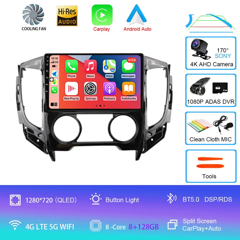 Android 14 Car Radio For Mitsubishi Pajero Sport 3 L200 2015 - 2019 Multimedia Video Player Navigation GPS Carplay Android Auto