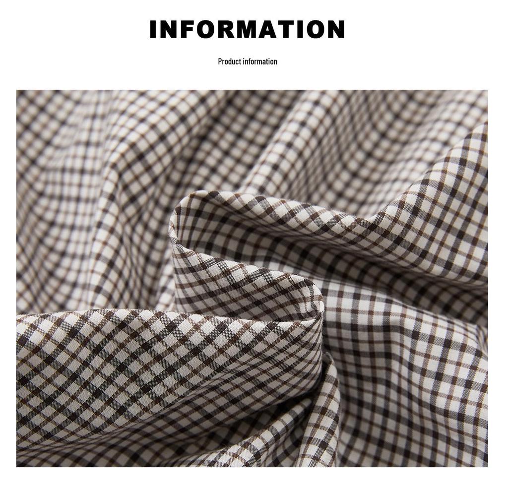 Xu Man Spring/Summer Paris Fashion Plaid Balloon Button Cuff Long Pants for Women