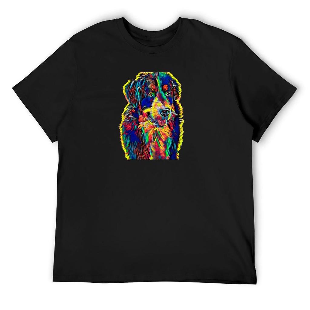 Bernese Mountain Dog T-Shirt Plus Size Clothes Tees Man T Shirt Mens Big and Tall T Shirts