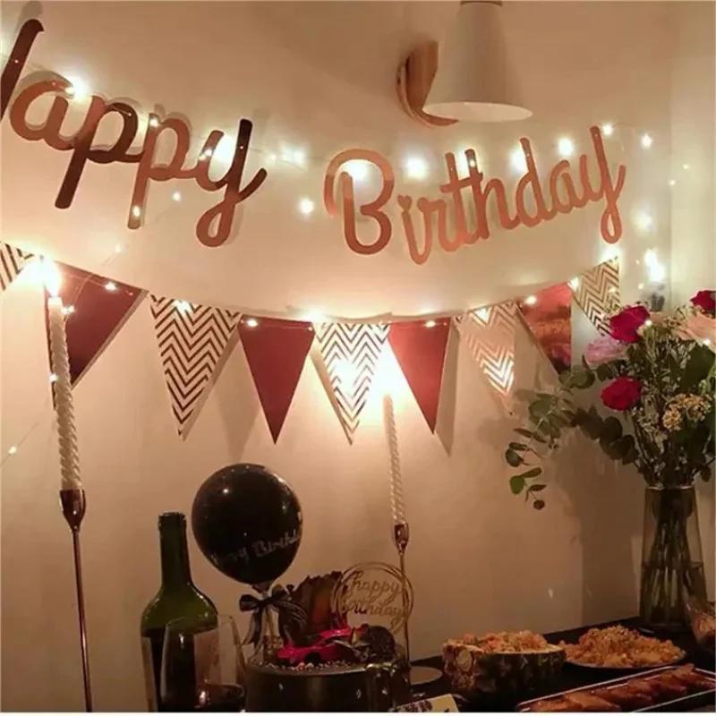 12PCS, Triangular Flags, Hanging Triangular Flags, Used for Decorating Festivals, Weddings, and Birthday Parties