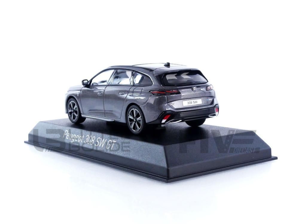 Norev 1/43 scale Peugeot 308 SW GT 2021 Platinum Gray