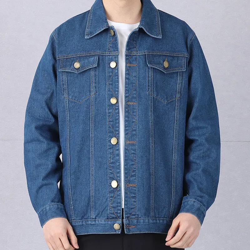 Casual Denim Jacket for Men Spring Fashion Trendy Working Clothes Men's Wear