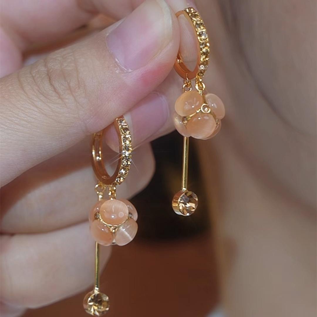 

Модные висячие серьги для женских украшений оранжевый