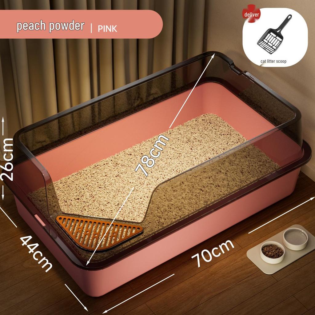 Extra Large High-Sided Anti-Tracking Cat Litter Box