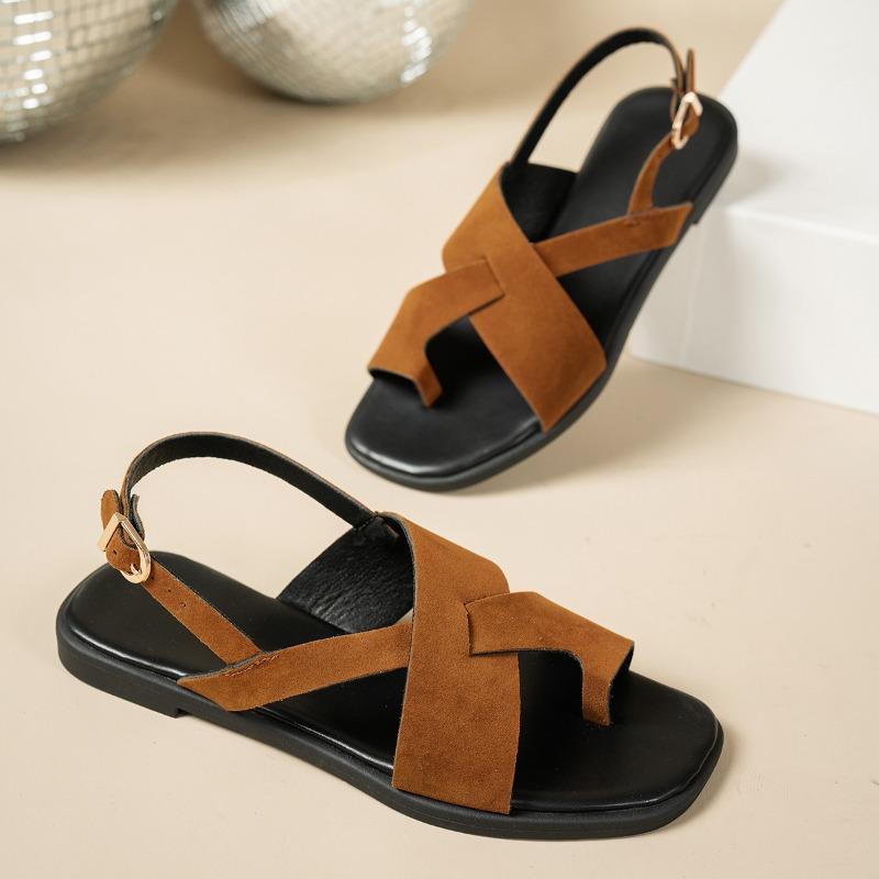 Set of toe flat sandals women's summer new beach casual open-toed women's sandals foreign trade
