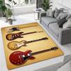 Tappetini stampati in 3D con chitarra colorata per soggiorno, tappeti antiscivolo, camera da letto, comodino, decorazione moderna per la casa, tappetini lavabili