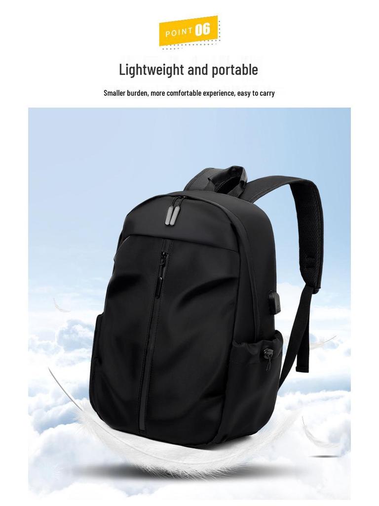 Sac à dos unisexe minimaliste de grande capacité pour étudiants et courts voyages