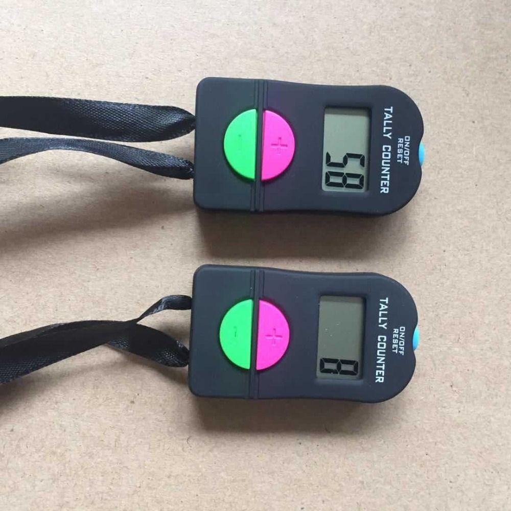 0-9999 Range Digital Counter LCD Display Add Subtract Counter Hand Tally Clicker Supermarket Use