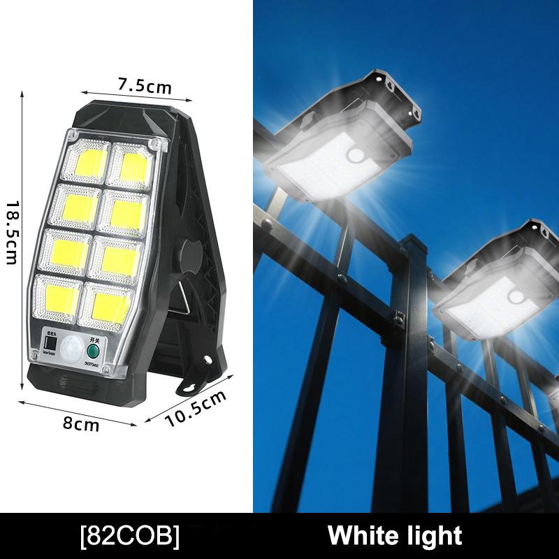 1 Set Solar Powered Garden Lights with Motion Sensor 3 Modes Clip-on Easy Mount for Backyard Lighting