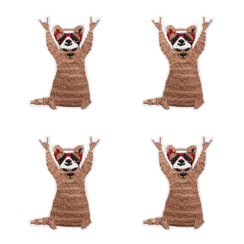 10pcs /Lots Cartoon Animals Embroidered Patches Cute Frog Duck Patch Iron On Patches For Clothing Thermoadhesive Patches Badges