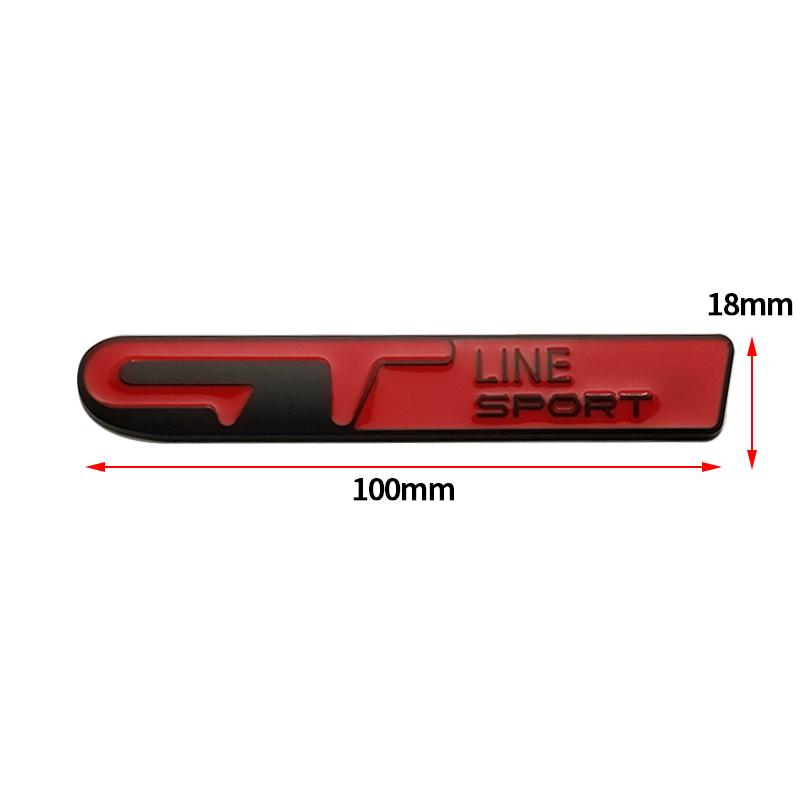 NEW Car Sticker GT LINE SPORT 3D metal Emblem Badge Decal For Renault Megane 2 3 Duster Logan Clio Laguna 2 Captur Car Styling R222