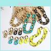 Fashion Fluorescent Jewelry Set With Necklace And Earrings For Women