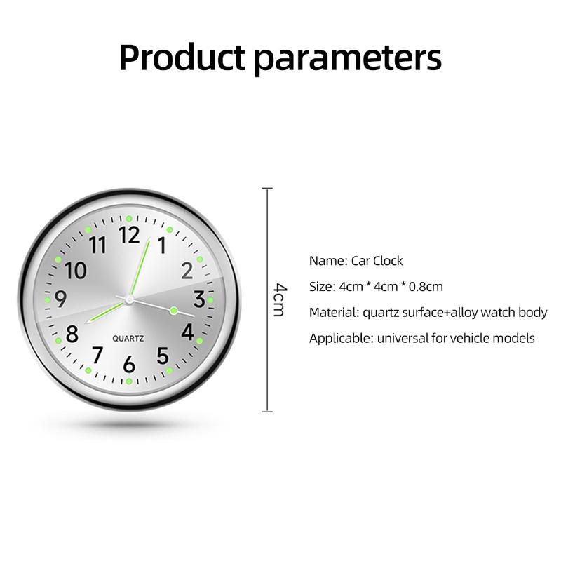 Lichtgevende Auto Meter Klok Mini Auto Luchtuitlaat Waterdichte Kwarts Klok Luchtuitlaat Horloge Klok Voor Styling Auto Accessoires
