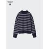 Uniqlo Lambswool Mock Neck Sweater  Stripe 