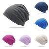 Solid Trendy Color Oversized Knitted Hat Unisex Fashion Breathable Warm Features
