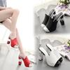 Spring New Handmade Thick Heel Sandals Large Size High Heels