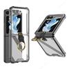 Wireless Charging Case For Samsung Galaxy Z Flip 5 Flip5 Clear Soft Cover For Samsung ZFlip5 Z Flip5 Funda Case Protective Coque