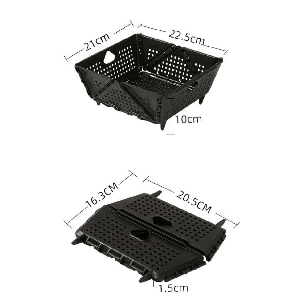 Zusammenklappbares Abtropfsieb aus Kunststoff Faltbares Gemüsesieb mit großem Fassungsvermögen Spülmaschinengeeignet Platzsparendes Küchensieb