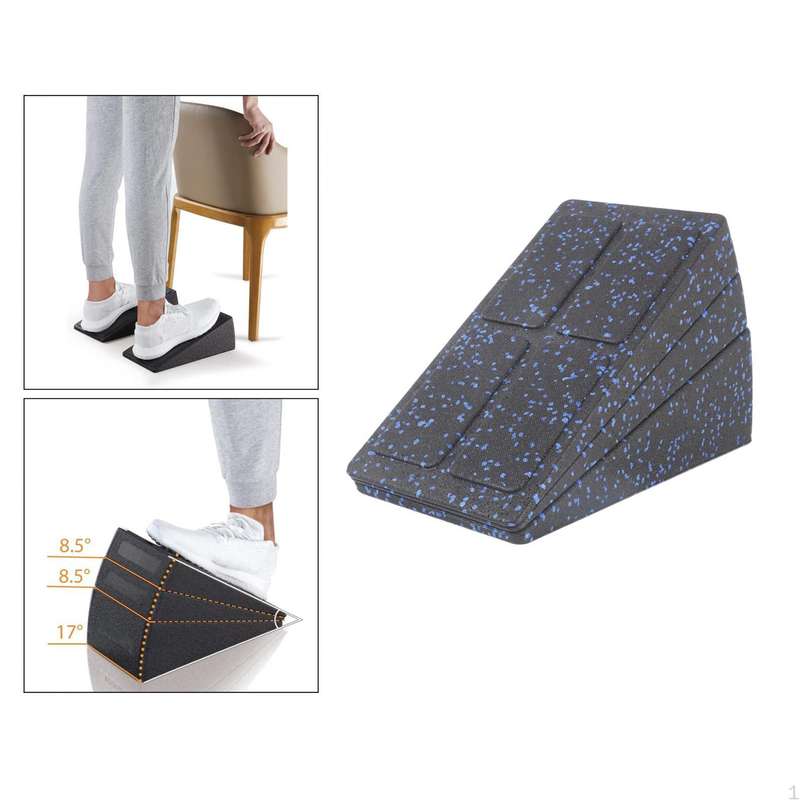 

Регулируемая нескользящая рампа для приседаний, 3 шт., для приподнятой пятки чёрный