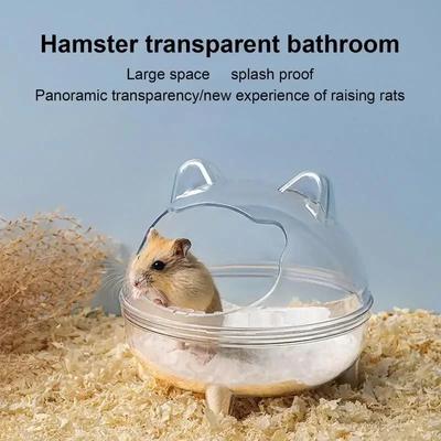 Compact and Exquisite Golden Bear Bathhouse, Totoro Bathhouse, Hamster Toilet, Fully Transparent Landscape