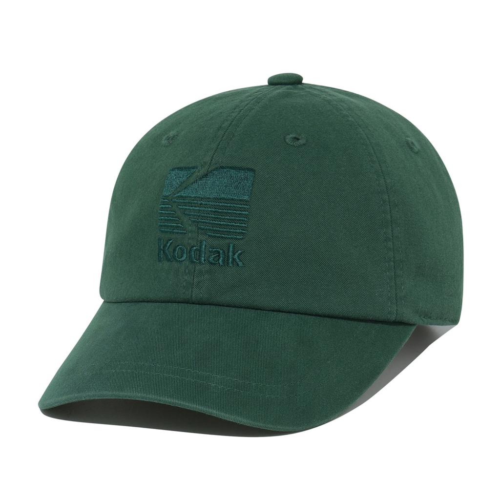 KODAK Relaxed Fit Tone-On-Tone Logo Embroidered Ball Cap Green