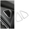 Car Interior Dashboard Outlet Cover Sticker Styling 2PCS for Peugeot 2008 E2008 2020-2022 LHD Stainless Steel Cover Stickers
