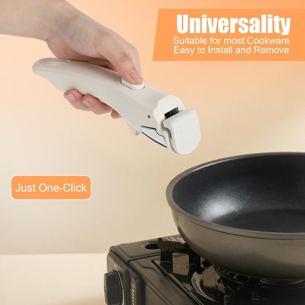 Universal Detachable Pot Handle-Anti-Scalding Frying Pan Handgrip For Bowl Dish Plate Home Kitchen Cookware Parts