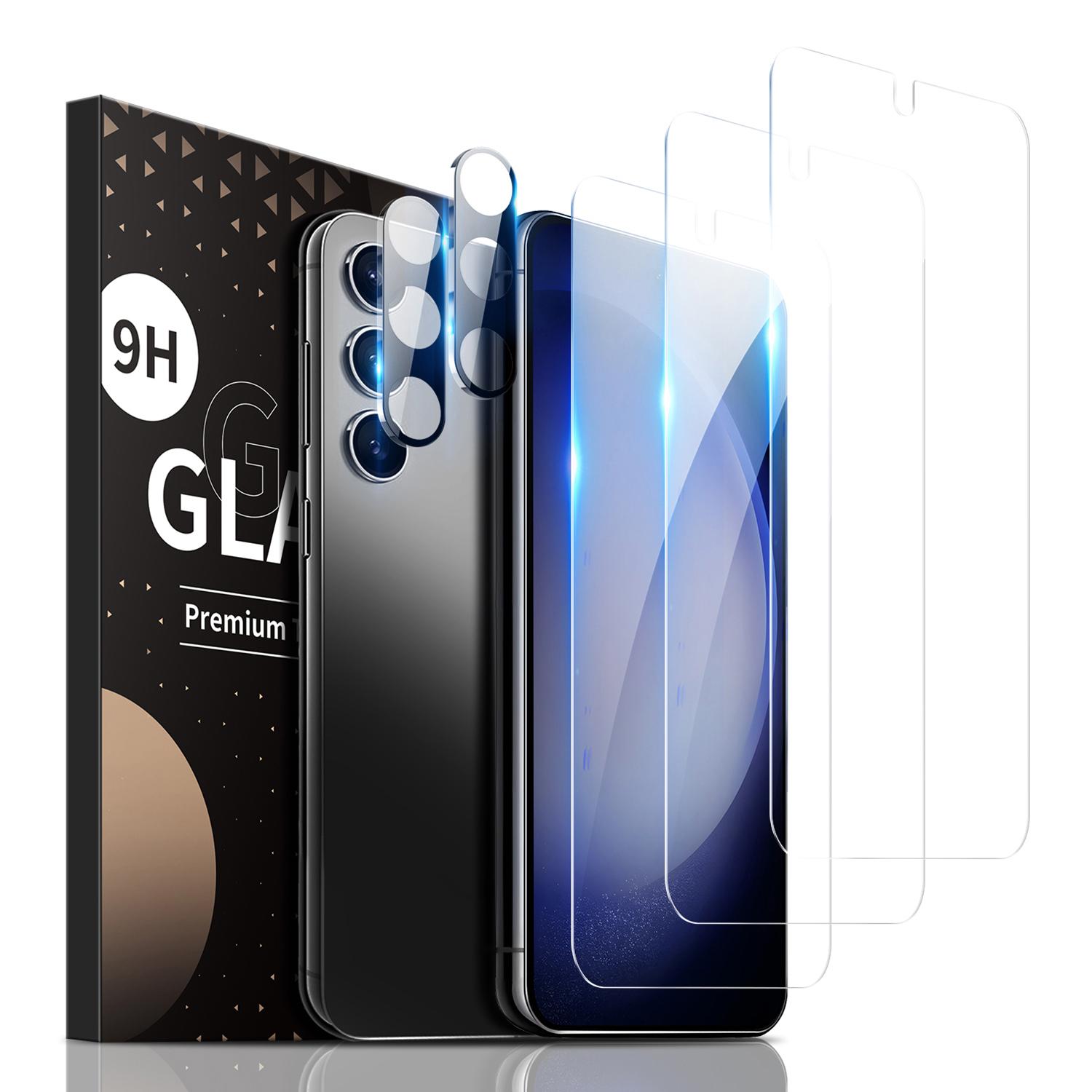 

3 шт. Захисна плівка для екрана Samsung Galaxy S23+ з розблокуванням відбитком пальця + 2 шт. Захист для лінз камери As Shown A