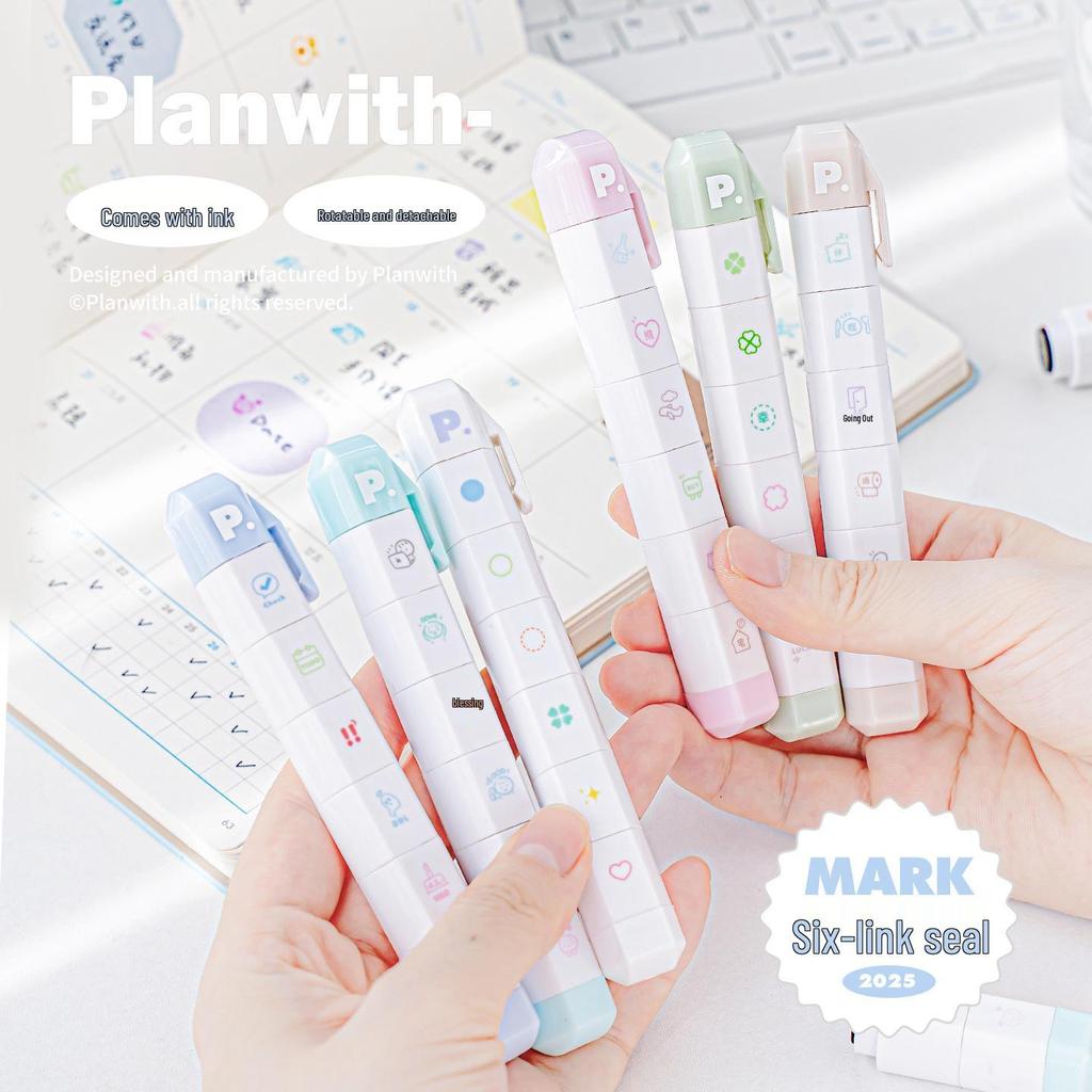 Rosy Posy Rotatable Multi-Block Detachable Journaling Stamp