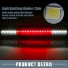 ABSOPRO LED Brake High Mount Stop Lamp Number with Black Housing and Smoked Lens for Nissan Titan 3-Speed (Part 26590-EA800) (2004-2015)