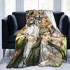 Danganronpa Game Anime Blankets Monokuma Nagito Flannel Novelty Warm Throw Blankets for Bedspread All Season Couch