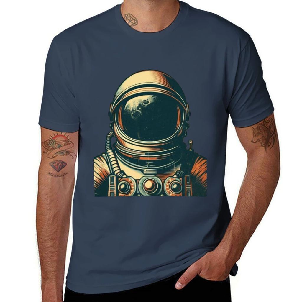 Spaceman T-Shirt Functional Casual Short Sleeve Tee