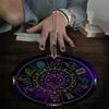 Divinations Mat Constellation Pattern Altars Tarots Card Pad Astrology Pendulums Chart Mat for Divinations Energy Healings