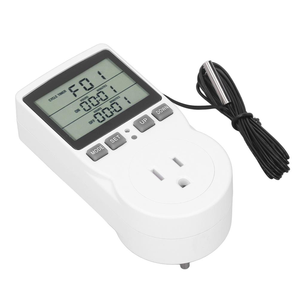 Temperaturkontrollkontakt LCD-skjerm ABS-hus Elektronisk termostatkontroller 50 60Hz