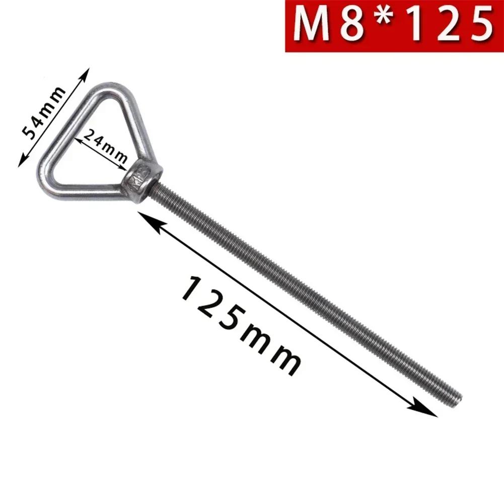 Perno de Ojo Triangular de Acero Inoxidable 304: Tornillo de Anilla de Elevación M8/M10 Resistente al Óxido Para Elevación de Carga Pesada Perno Portador de Carga Soldado
