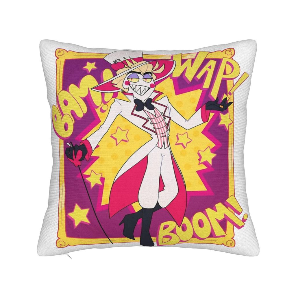 Lucifer Hazbins Hotels Pillowcase Soft Polyester Cushion Cover Gift  Pillow Case Cover Bedroom Square 40X40cm