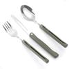 Long Cookware Backpack Spork Fork Stainless Steel Fold Knife Utensil Spoon Set Combo Picnic Camp Cutlery Tableware Flatware