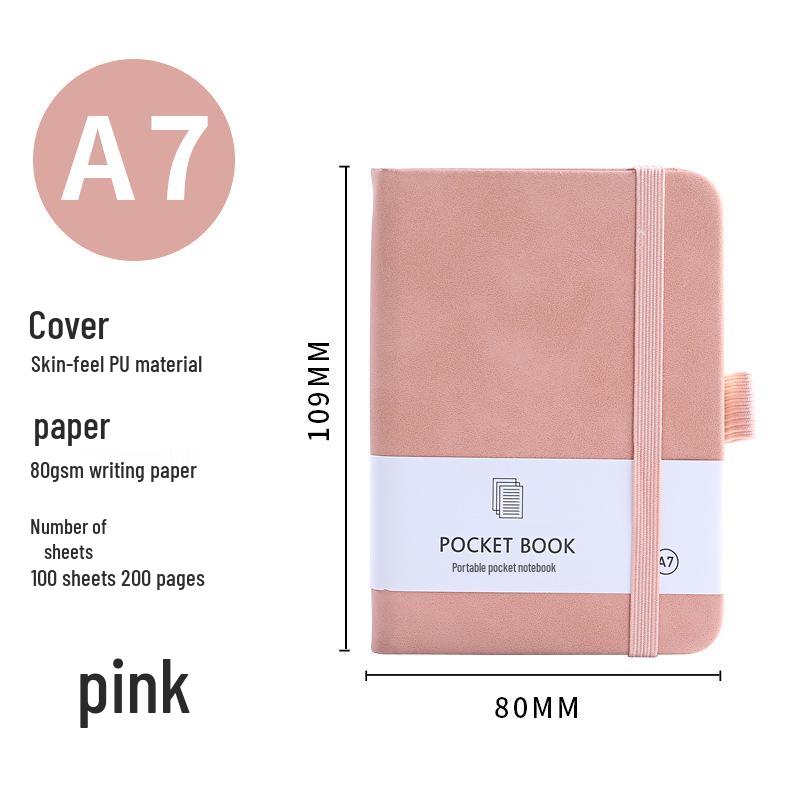A5/A6 Ribbon Binding Business Notebook with Elastic Band and Customizable Logo