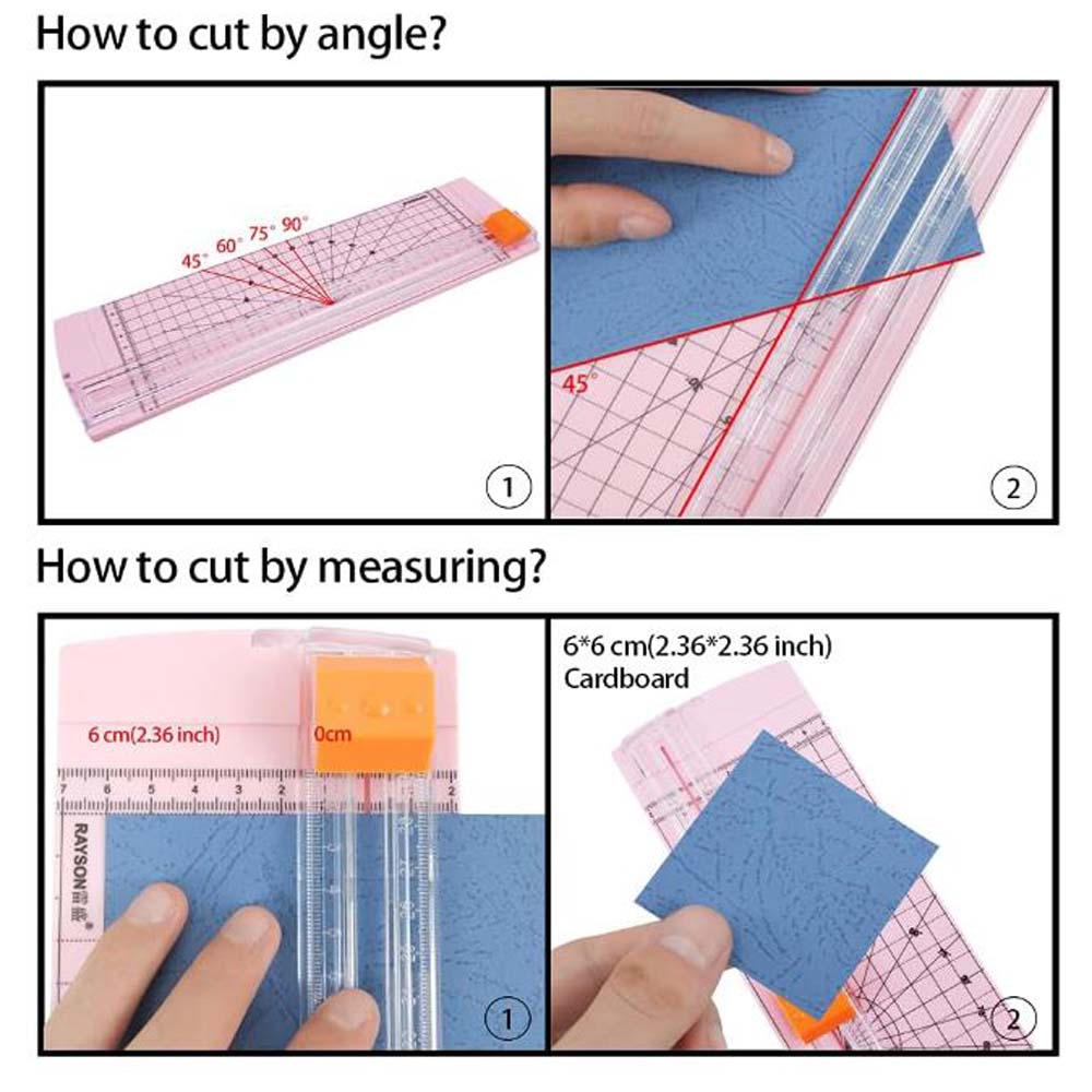 1PC A4 Size Paper Cutter, Non-slip Bottom, Can Cut 45°-90° Angle, Suitable for Trimming Photos, Paper