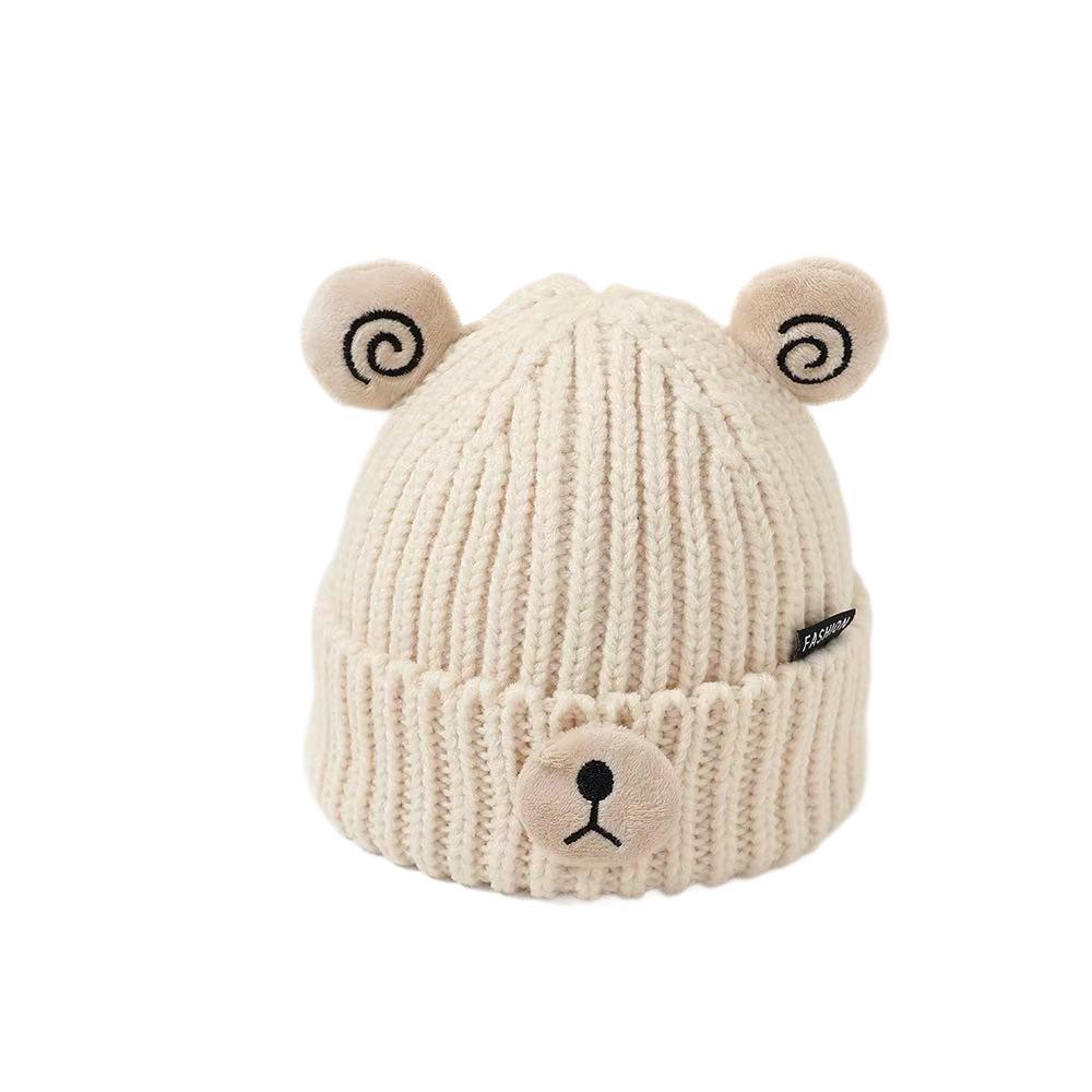 Children's Warm Frostproof Knit Wool Hat with Cute Ears for Baby Boys & Girls