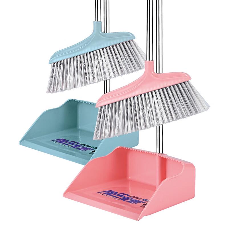 Soft-Bristle Broom and Dustpan Set