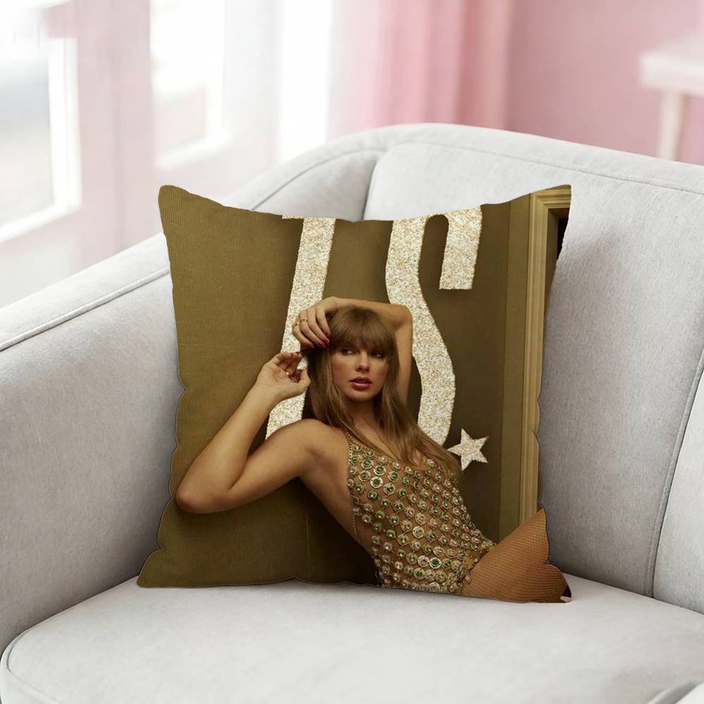 

TS The Life of a Showgirl Pillow Case Pattern Printed Pillowcase For Living Room Sofa Cushion Cover 30x30cm