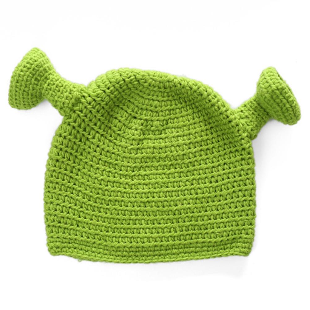 Unisex Handgestrickte Mützen Beanie Mütze Warm Langlebig Handgestrickt Cosplay Wolle Wintermütze