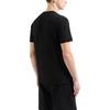 Emporio Armani EA7 Gold Logo Printed Plain Knit Crew Neck Short Sleeve T-Shirt Men Tops Black 7M000301-AF13739-UC001